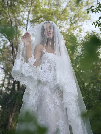 Rebecca Ingram Esmeralda Lane #1 All Ivory/Ivory Illusion thumbnail