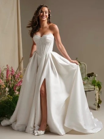 Rebecca Ingram Zorina w/Slit #3 All Ivory thumbnail