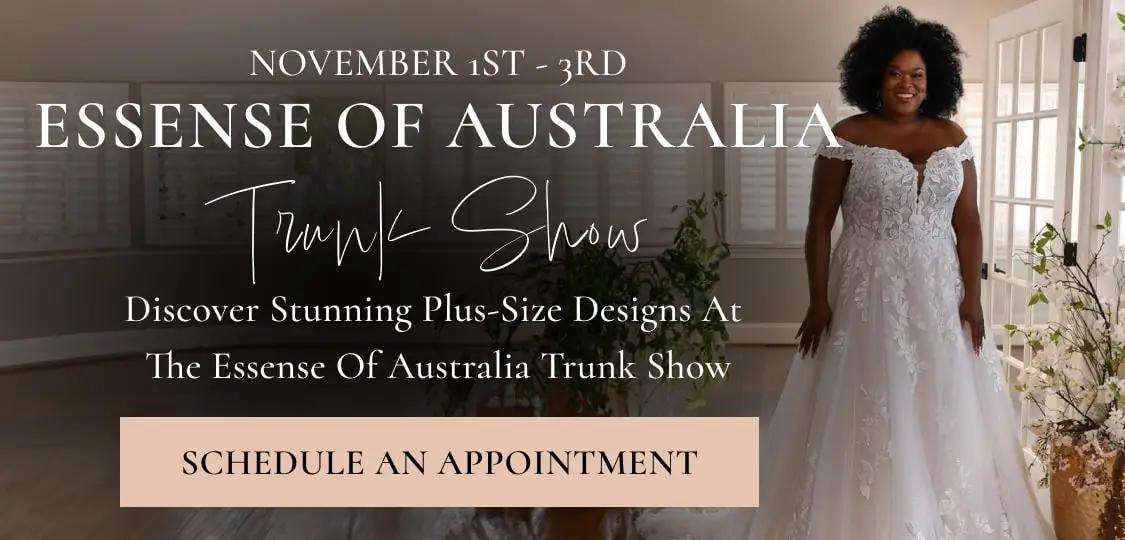 essense of australia trunk show banner