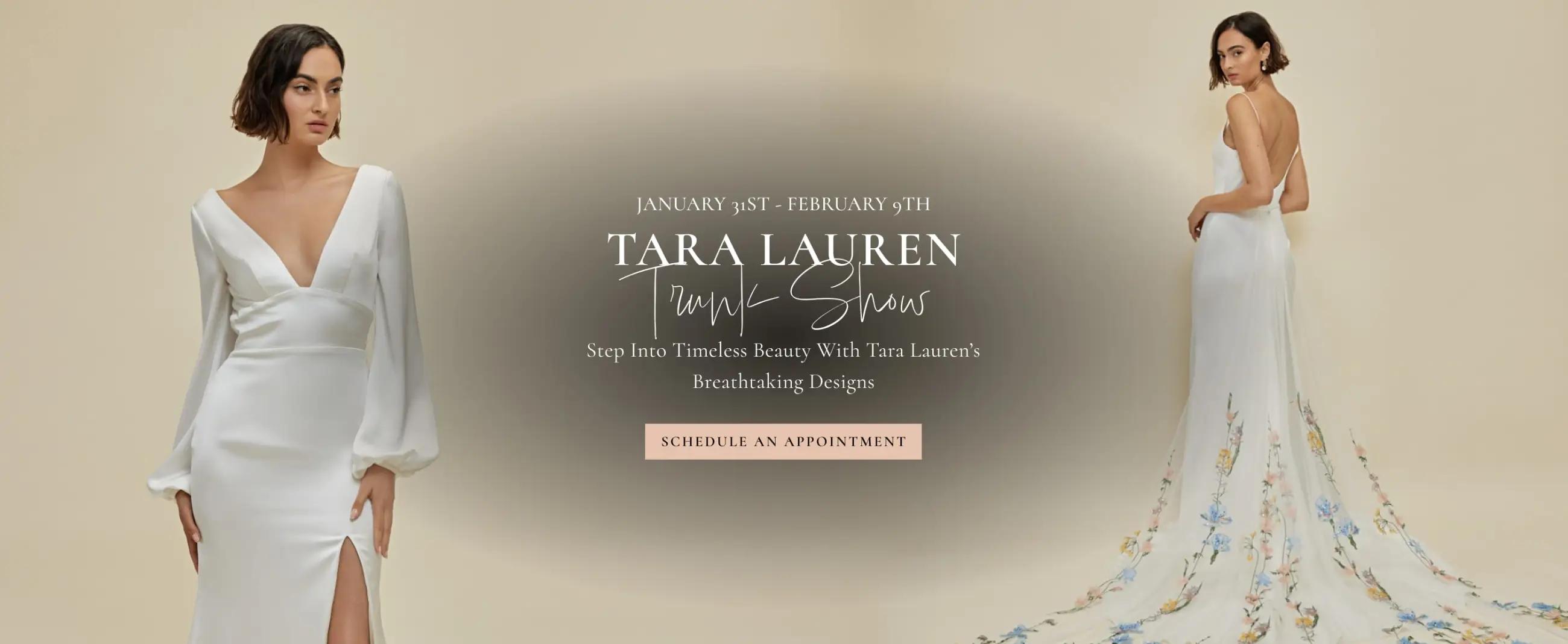 tara lauren trunk show event banner