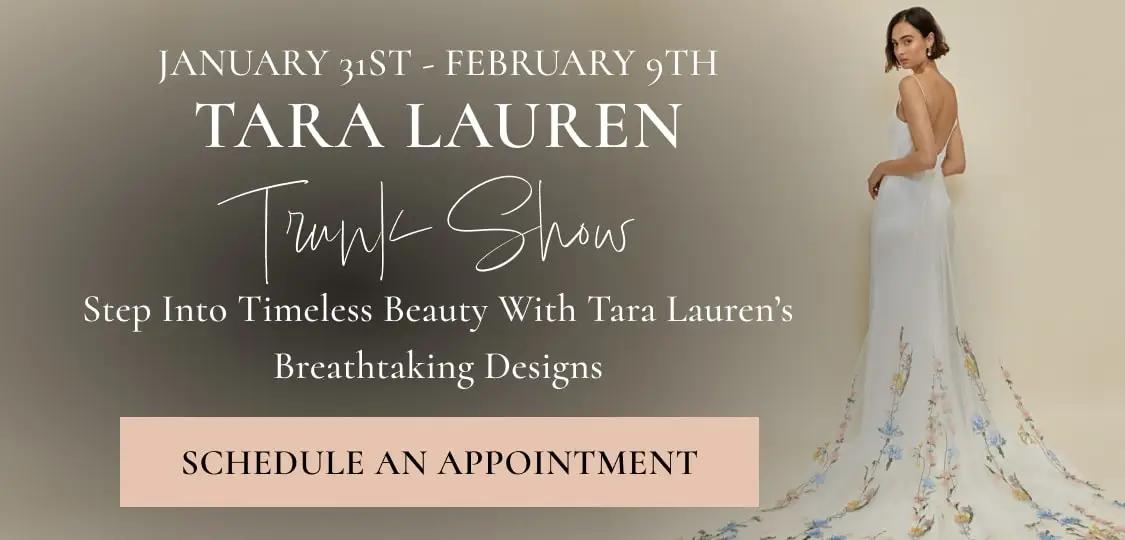 tara lauren trunk show event banner